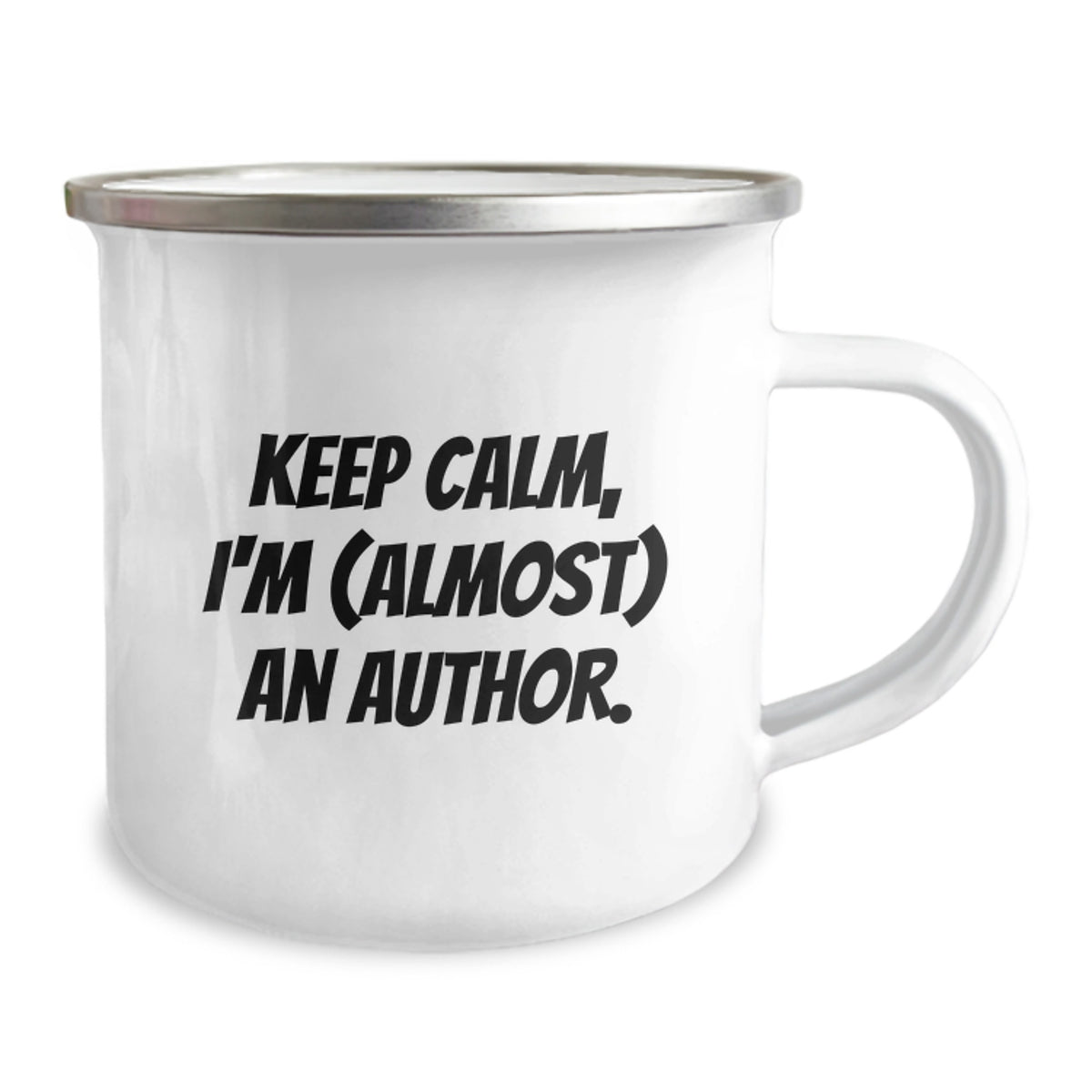 Author Keepsake Gift for Him - Keep Calm, I'm (Almost) An Author Camping - Image 2