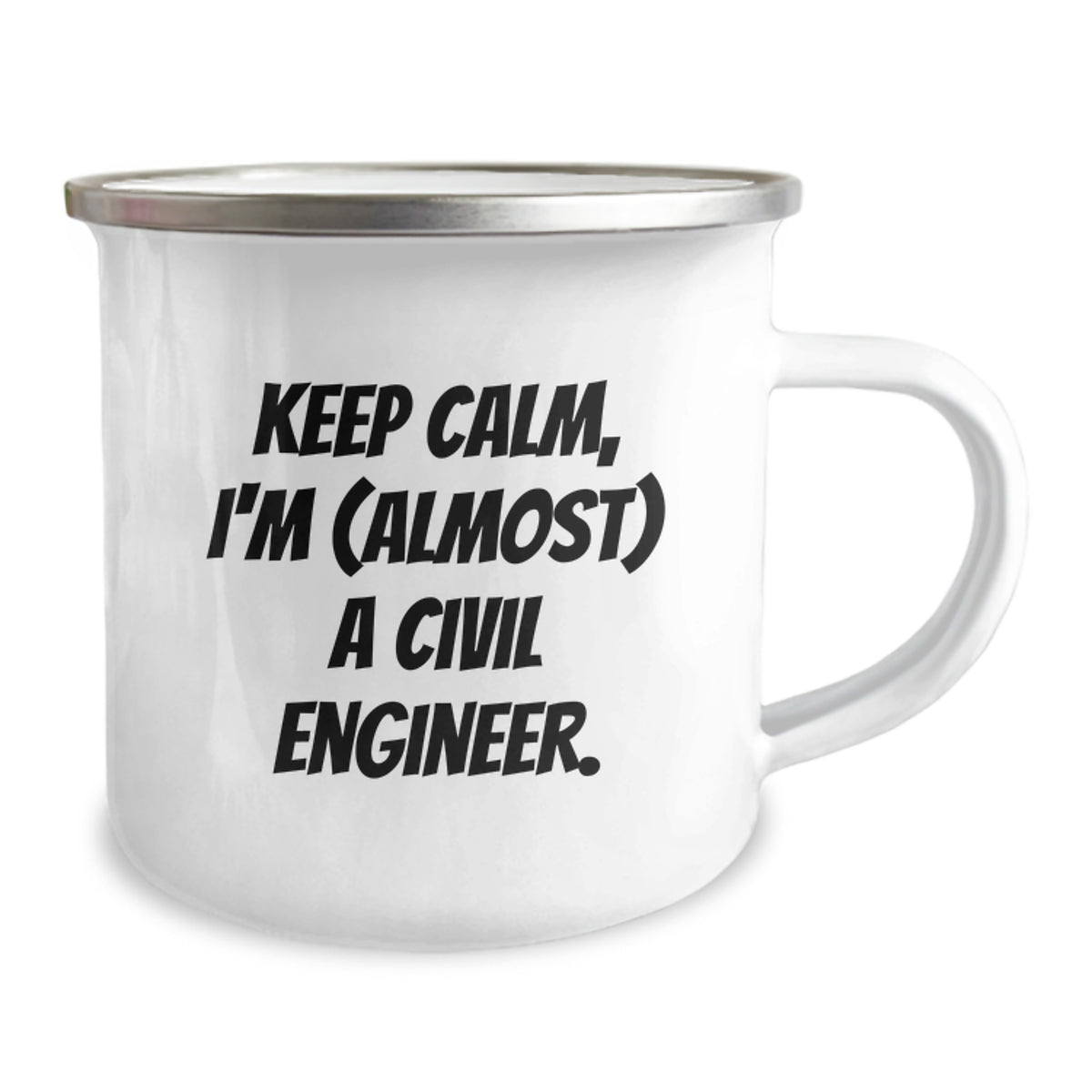 Civil Engineer Funny Gifts from Men to Friends Valentine's Unique Gifts - Keep Calm I'm (almost) A Civil Engineer Mug - Image 2