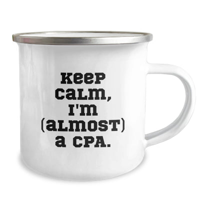 Cpa Keepsake Camping Mug Gift for Him - Keep Calm Quote - Image 2