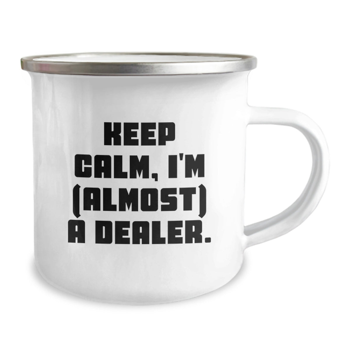 Dealer Keepsake Gift for Him - Keep Calm, I'm (Almost) A Dealer Quote - Image 2