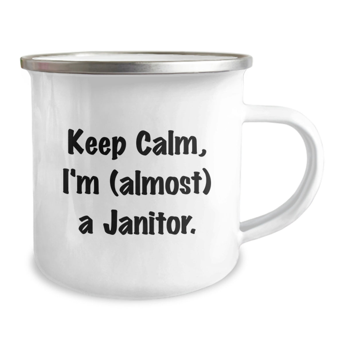 Janitor Gift for Him - Keep Calm, Im (Almost) A Janitor Keepsake Camping - Image 2