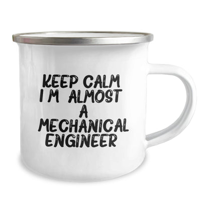 Mechanical Engineer Gift for Him Keep Calm Keepsake Camping Mug - Image 2