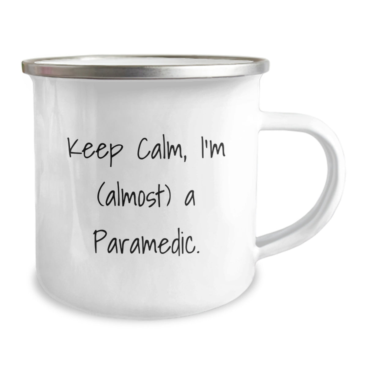 Paramedic Keepsake Camping Mug Gift for Him - Keep Calm Quote - Image 2