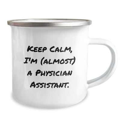 Christmas Gift for Her Keep Calm-Toned Camping Mug for Physician - Image 2