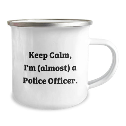 Police Officer Gift For Him - Keep Calm, Im (Almost) A Police Officer - Image 2
