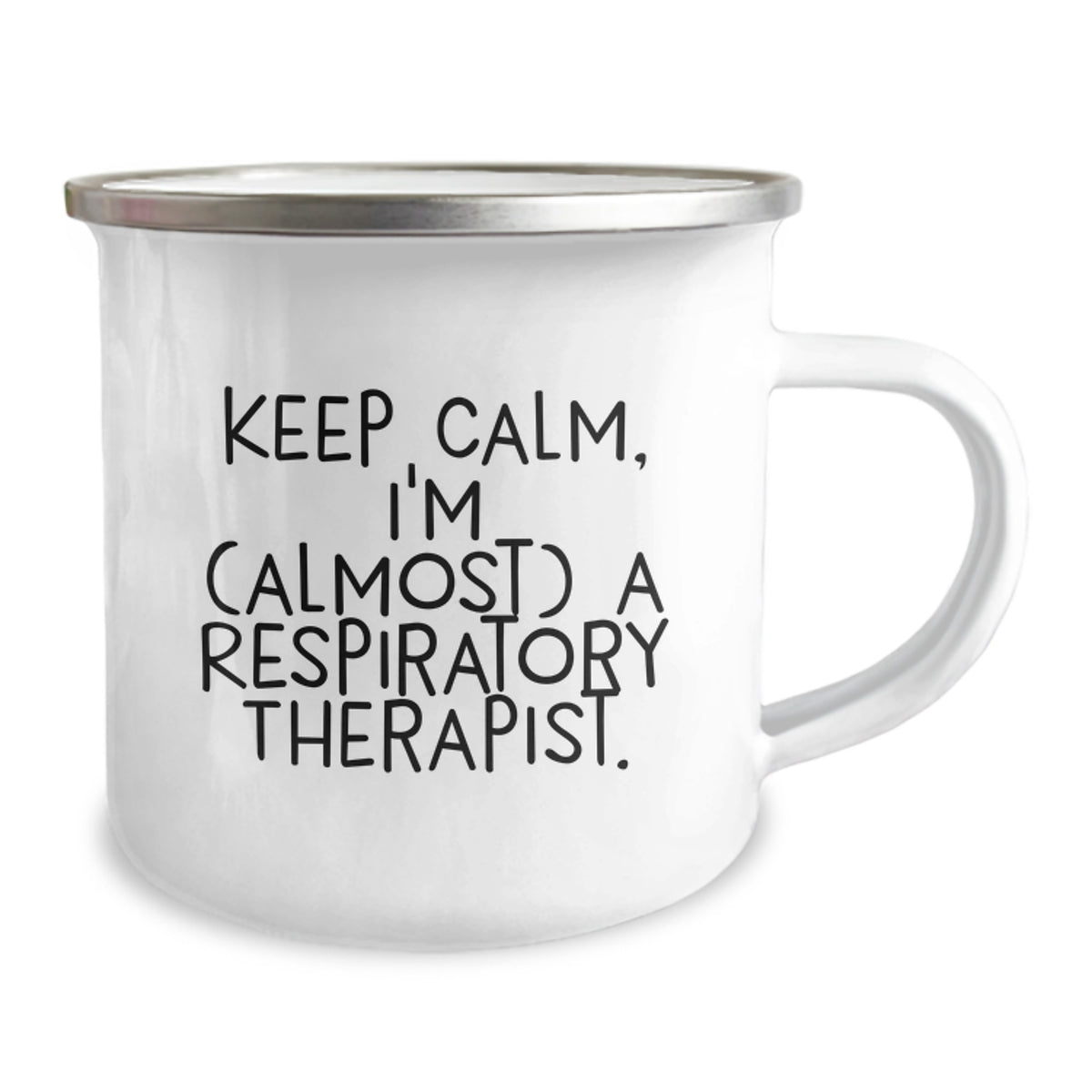 Respiratory Therapist Gift for Him - Keep Calm Keepsake Camping Mug - Image 2
