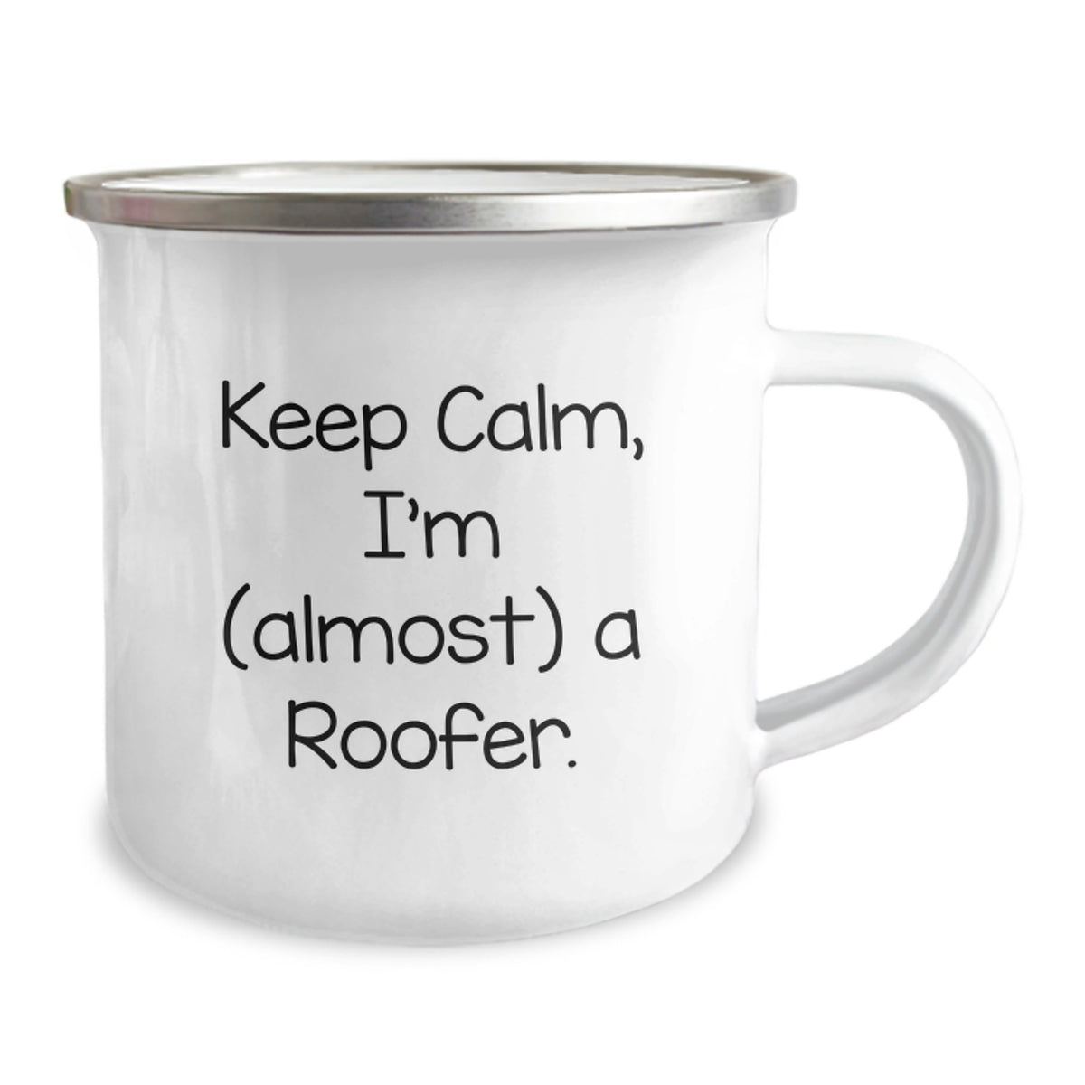 Roofer Keepsake Gift for Him - Keep Calm, I'm (almost) A Roofer Mug - Image 2