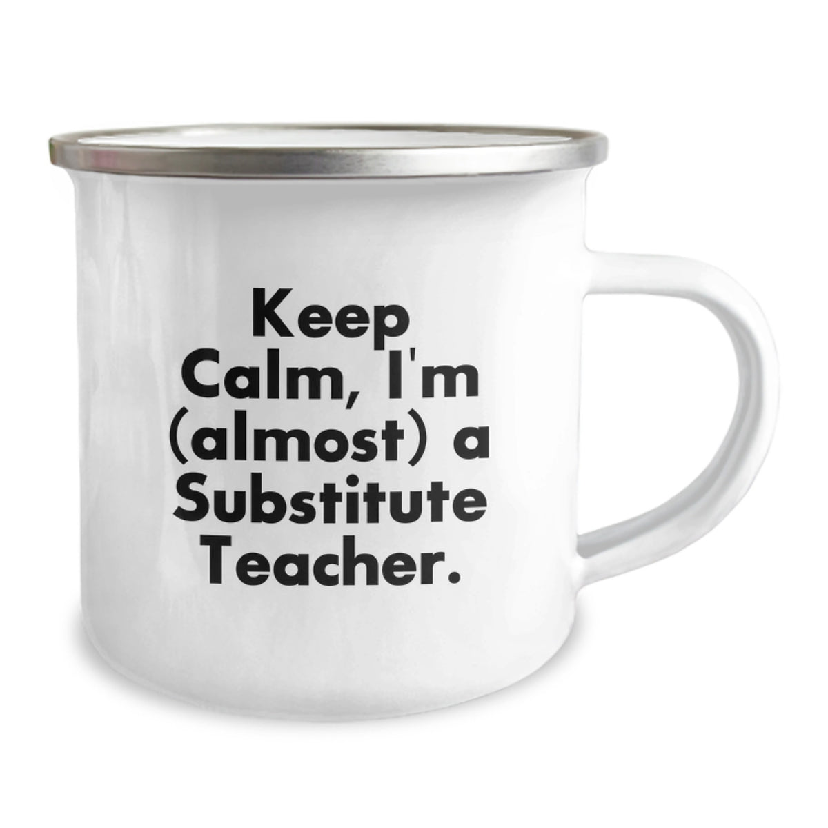 Substitute Teacher Camping Mug Gift for Him - Keep Calm Keepsake - Image 2