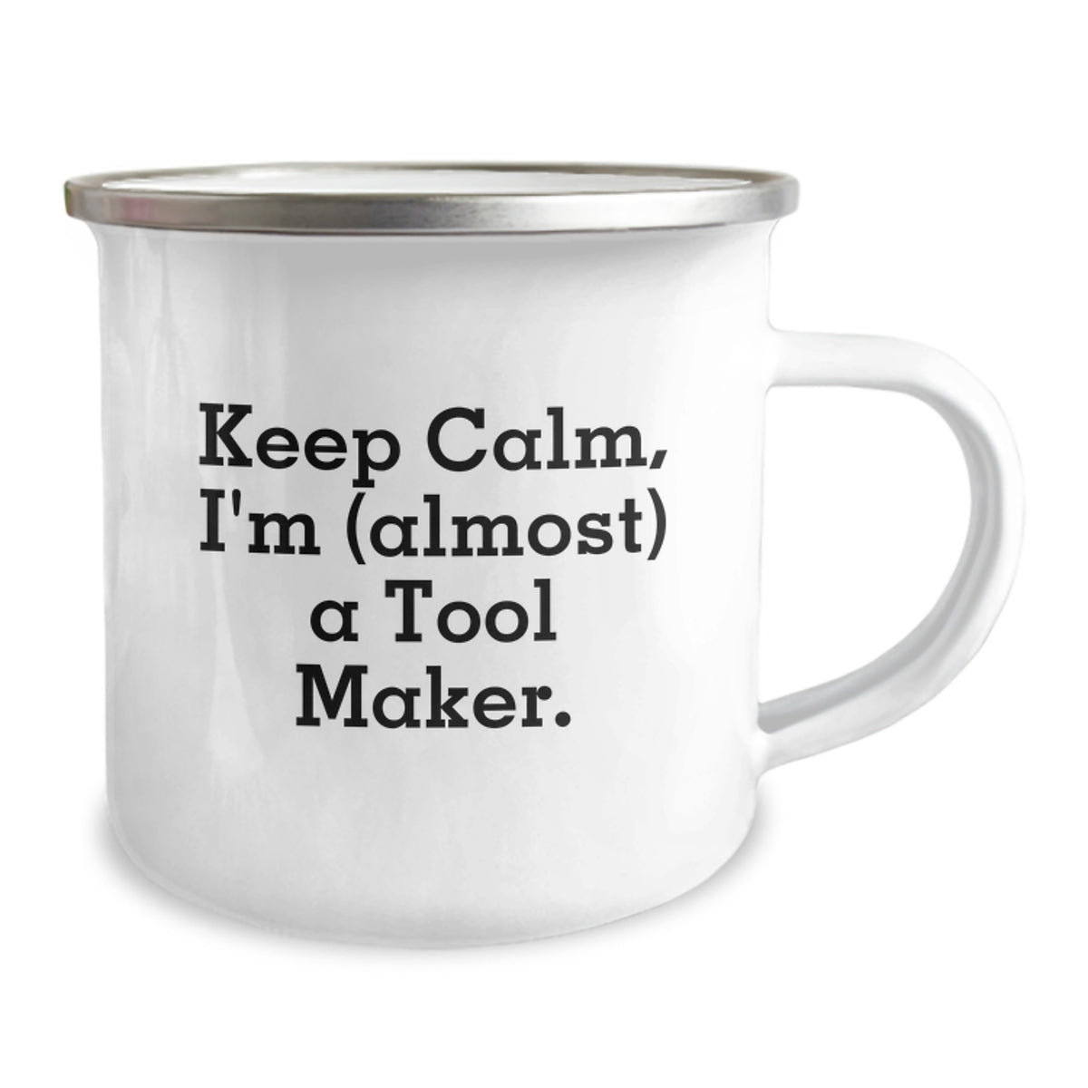 Tool Maker Camping Mug Gift - Keep Calm Tone for Kids - Image 2