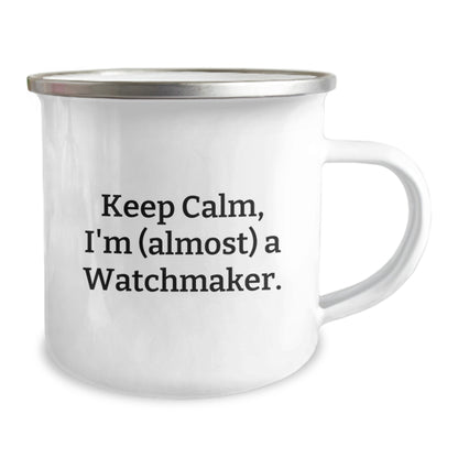 Watchmaker Keepsake Camping Mug for Him Stainless Steel Christmas Gift - Image 2