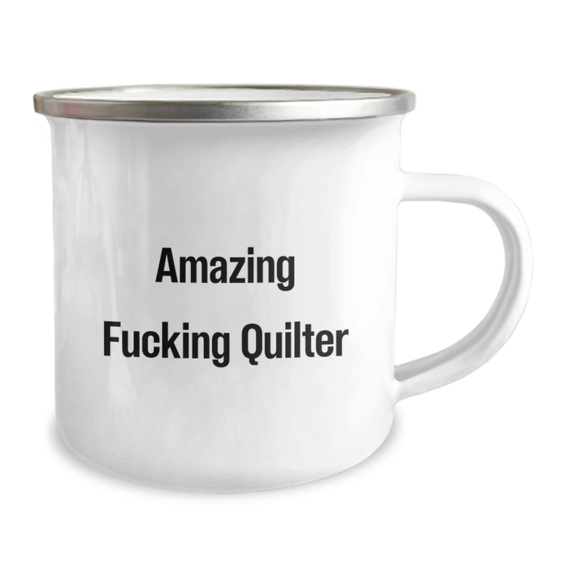 Quilter Camping Mug Amazing F--king Quilter Funny Valentine's Gifts from Friends - Image 2