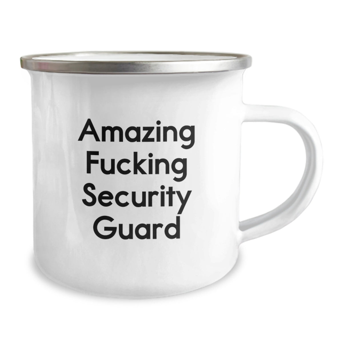 Christmas Gift for Her - Amazing Fucking Security Guard Camping Mug - Image 2