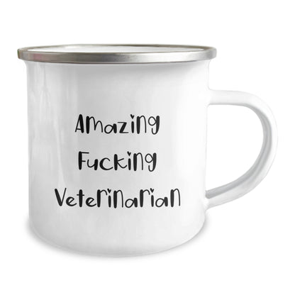 Veterinarian Gift for Him - Amazing Fucking Veterinarian Camping Mug - Image 2