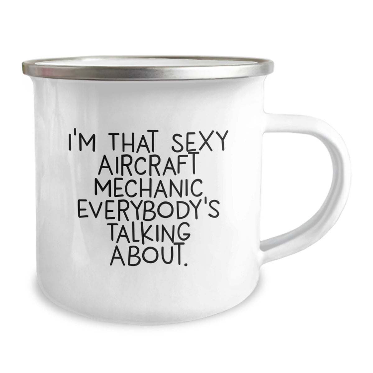 Aircraft Mechanic Gift for Him - Sexy Keepsake Camping Mug - Image 2