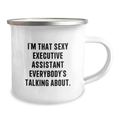 Christmas Gift for Her - Playful Executive Assistant Camping Mug Present - Image 2
