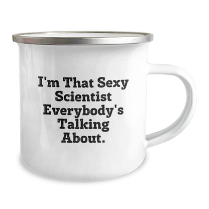 Funny Scientist Gifts from Friends for Men - I'm That Sexy Scientist Everybody's Talking About, Unique Camping Mug for Graduation - Image 2