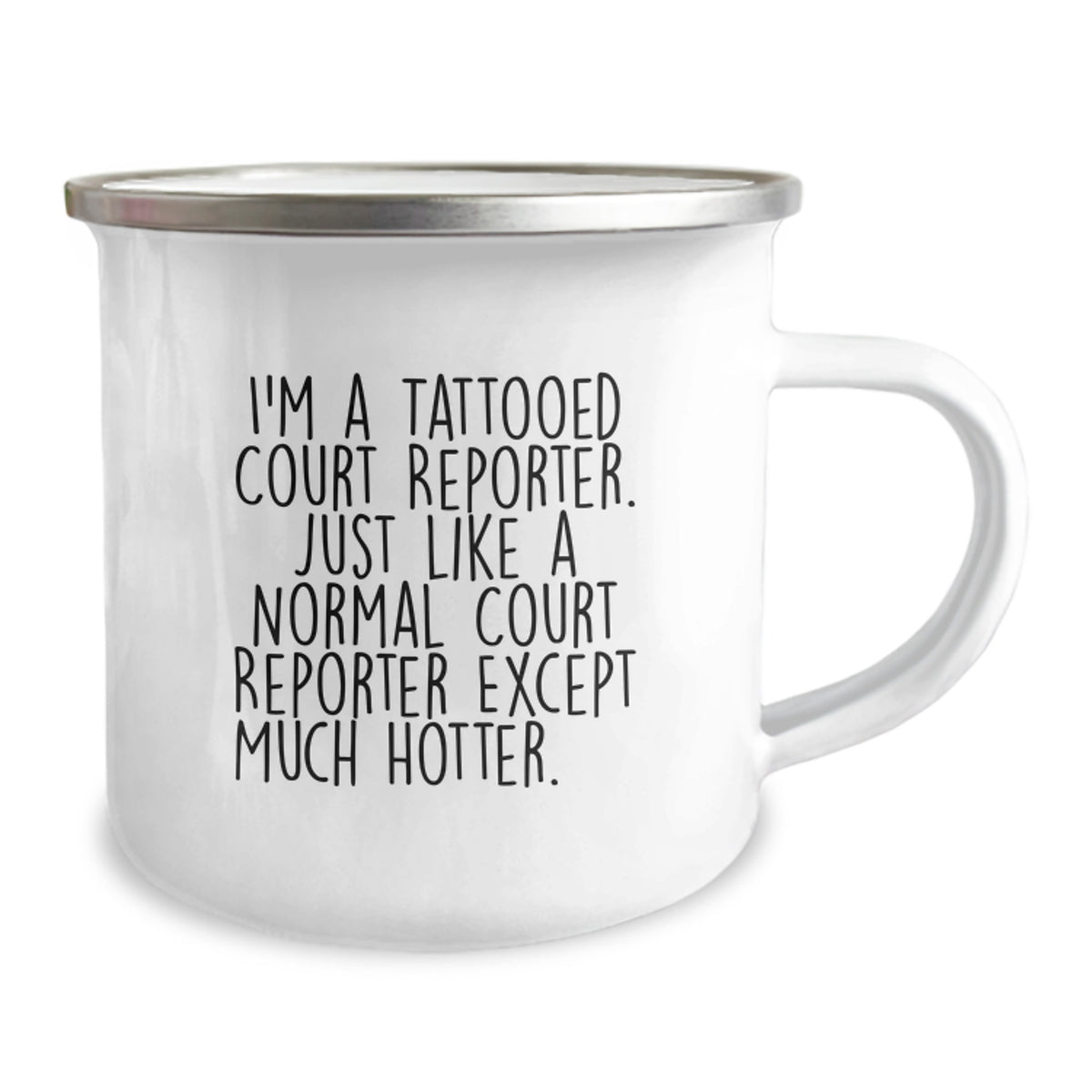Christmas Gift for Her Playful Tattooed Court Reporter Mug Present - Image 2