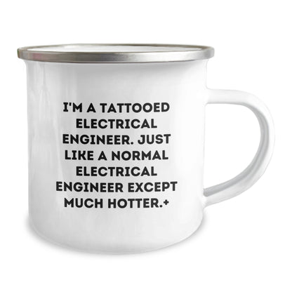 Electrical Engineer Gift - Witty Camping Mug For Friends, Hotter Humor - Image 2