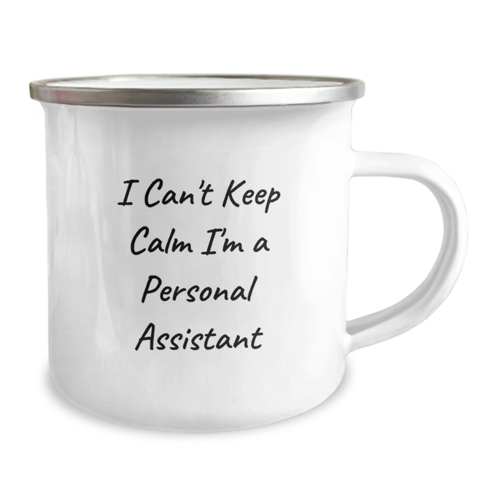 Funny Personal Assistant Gifts for Men Women, I'm A Personal Assistant Valentine's Unique Gifts, 12 oz Camping Mug for Friends Family - Image 2