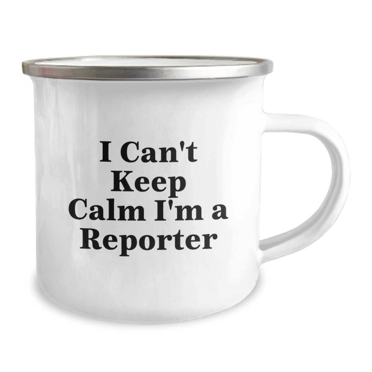 Funny Reporter Gifts for Him, Unique Birthday Unique Gifts from Friends, Camping Mug I Can't Keep Calm I'm A Reporter, Stainless Steel Mug for Men, Women, and Friends - Image 2