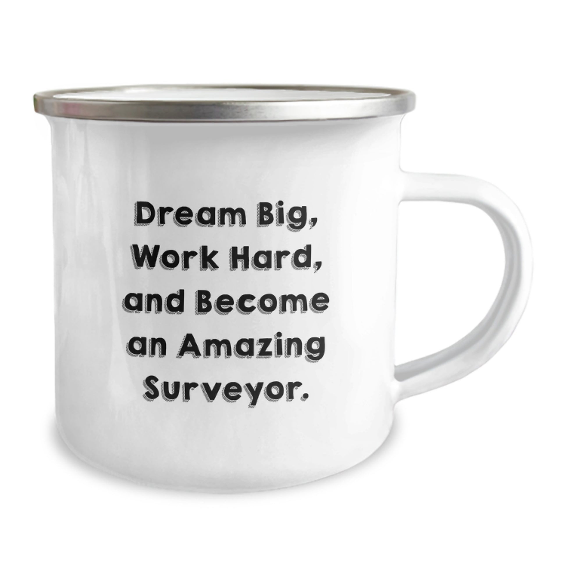Funny Surveyor Camping Mug Gifts from Friends, Unique Surveyor Christmas Unique Gifts for Men, 'Dream Big, Work Hard, And Become An Amazing Surveyor', Christmas Unique Gifts - Image 2
