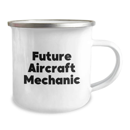 Aircraft Mechanic Graduation Unique Gifts from Friends for Aircraft Mechanic Fun Quirky Mugs, 'Future Aircraft Mechanic, Fuel My Dreams, ' Camping Mug for Men, Women, Coworkers, Family - Image 2