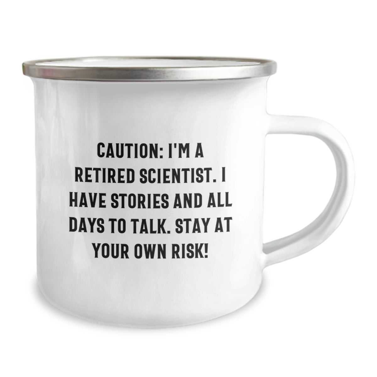 Funny Gifts from Friends for the Scientist in Your Life - Retired Scientist Camping Mug Birthday Unique Gift - Image 2