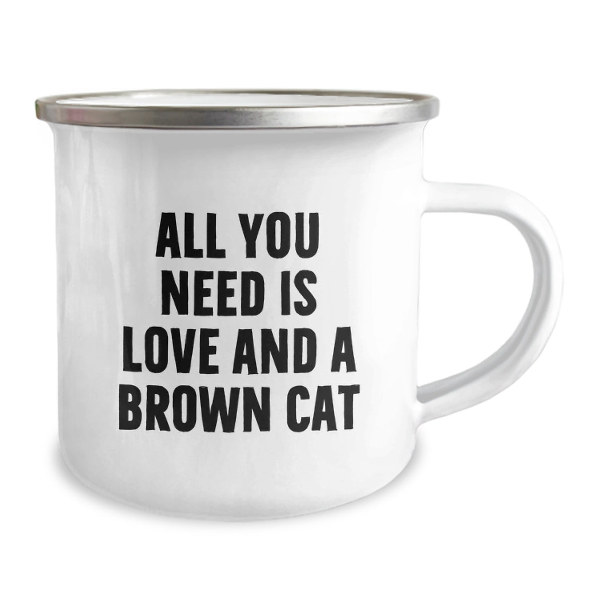 Funny Brown Cat Camping Mug Gifts from Family to Brown Cat Lover on Valentine's - Image 2