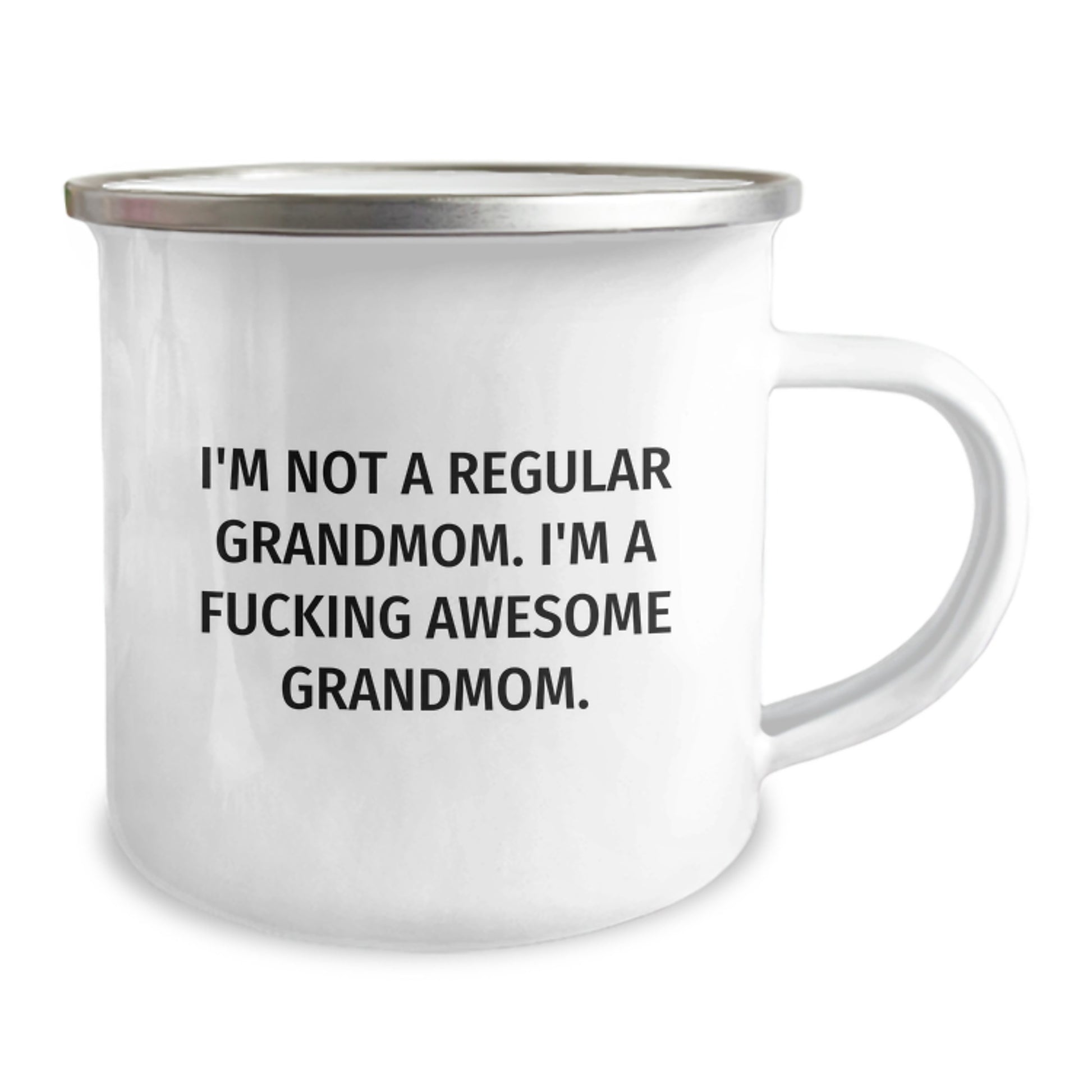 Grandmom Gifts from Friends - Funny Camping Mug for 'I'm Not A Regular Grandmom. I'm A F--king Awesome Grandmom.' - Unique Graduation Mugs for Her - Image 2
