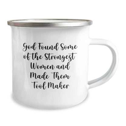 Tool Maker Women Gifts from Men - Funny Valentine's Unique Gifts for Tool Maker Women Camping Mug - Image 2