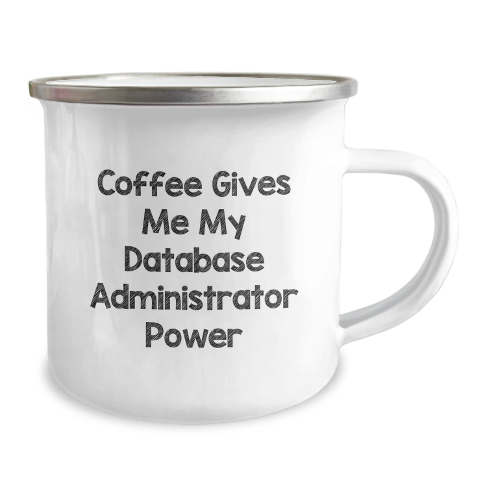 Funny Database Administrator Gifts for Friends - 'Coffee Gives Me My Database Administrator Power' Christmas Unique Gifts from Friends to Family Members - Image 2