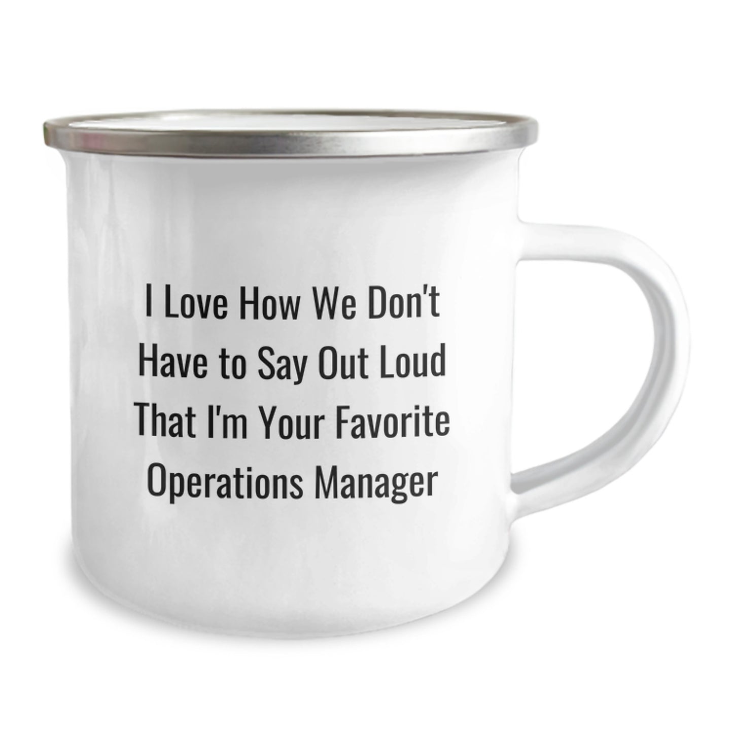Funny Operations Manager Gifts from Friends for Men - I Love 'em Operations Manager Camping Mug - Unique Christmas Unique Office Gifts for Operations Manager - Image 2