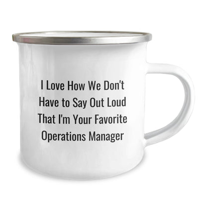 Funny Operations Manager Gifts from Friends for Men - I Love 'em Operations Manager Camping Mug - Unique Christmas Unique Office Gifts for Operations Manager - Image 2
