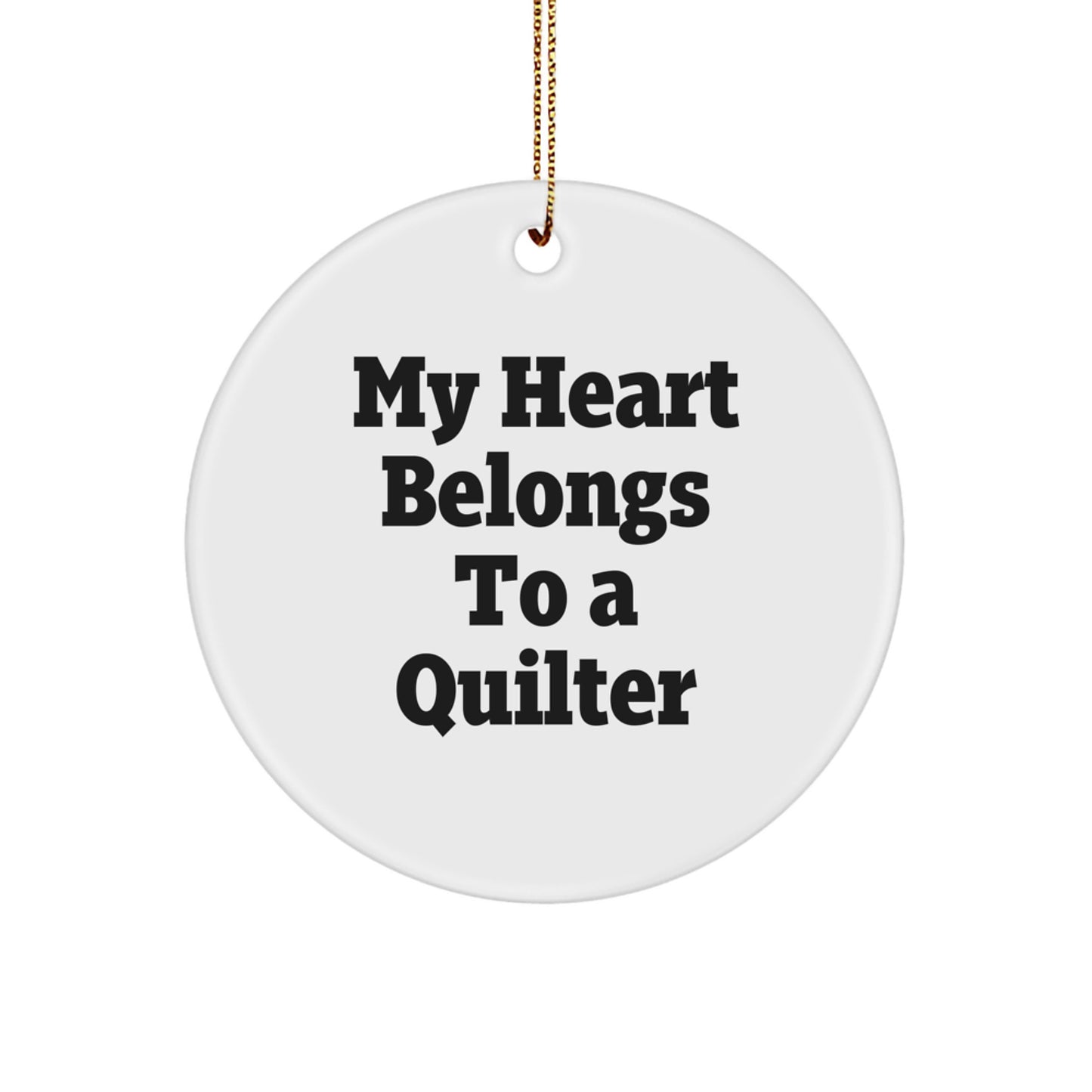Quilter Keepsake Christmas Ornament for Him Gift - Image 1