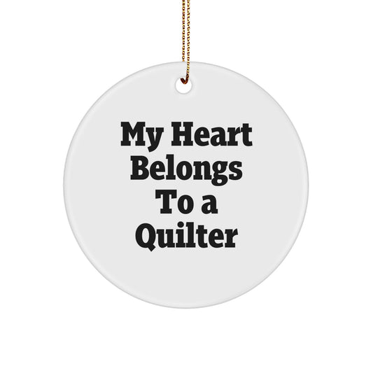 Quilter Keepsake Christmas Ornament for Him Gift - Image 1