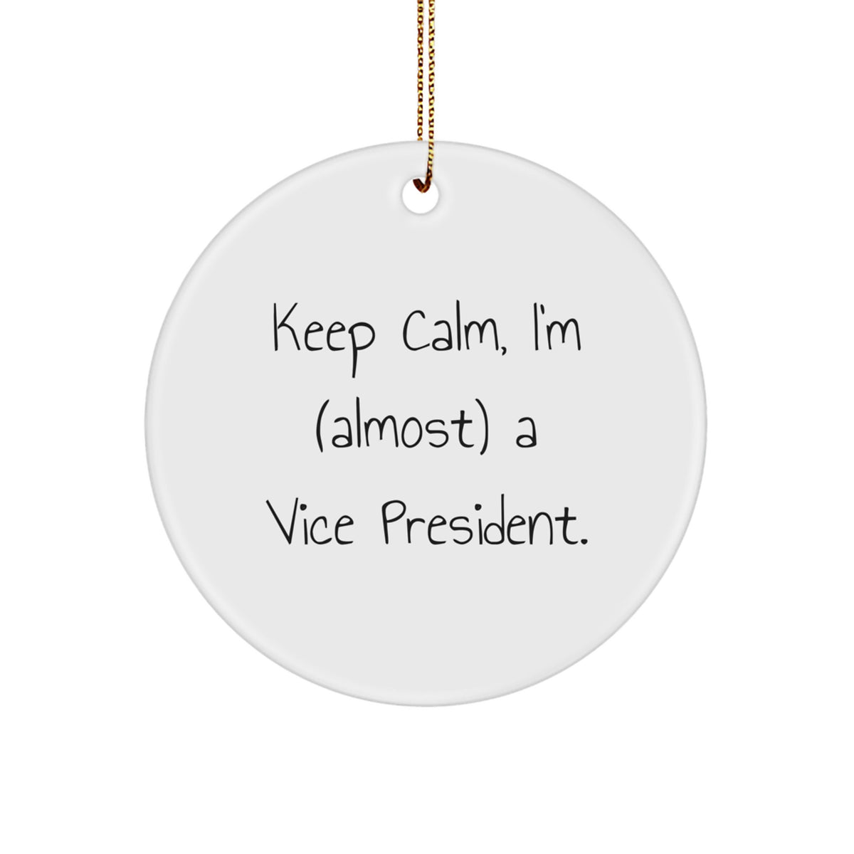 Vice President Circle Ornament Novelty for Friends Christmas Gift - Image 1