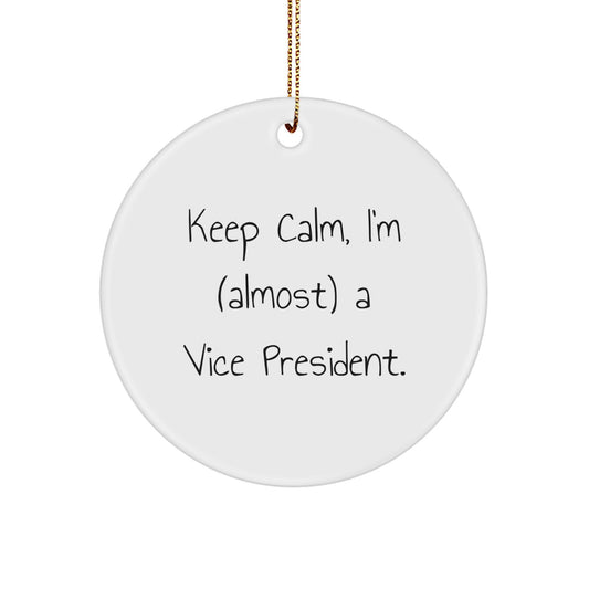 Vice President Circle Ornament Novelty for Friends Christmas Gift - Image 1