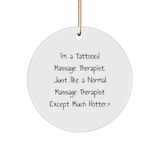 Collectible Christmas Ornament Gift for Neighbors - Tattooed Massage - Image 1