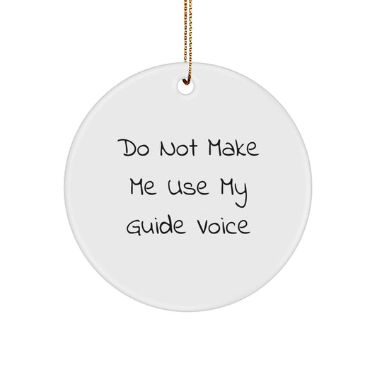 Funny Guide Voice Circle Ornament Gifts from Friends and Family for Christmas - Image 1