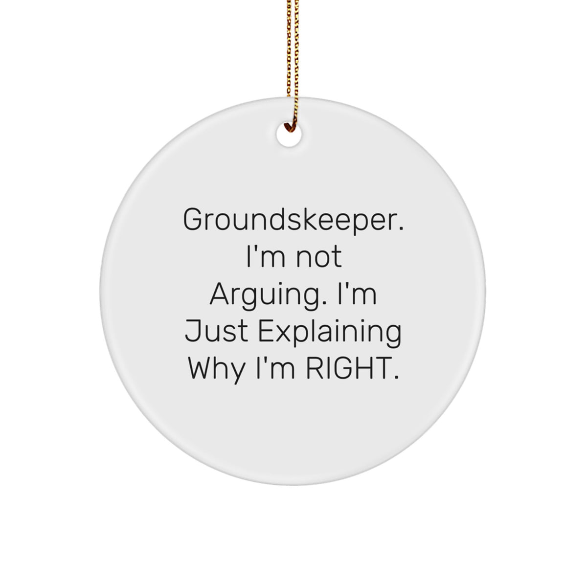 Funny groundskeeper Gifts from Friends for groundskeeper Christmas Unique Ornaments - Image 1