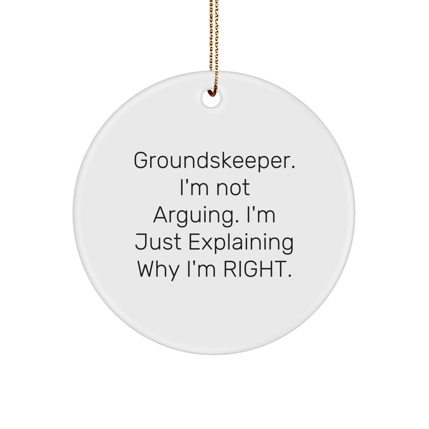 Funny groundskeeper Gifts from Friends for groundskeeper Christmas Unique Ornaments - Image 1