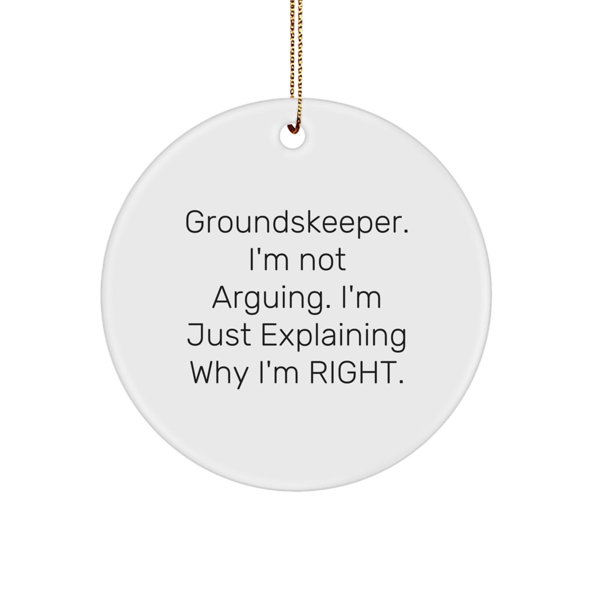 Funny groundskeeper Gifts from Friends for groundskeeper Christmas Unique Ornaments - Image 1