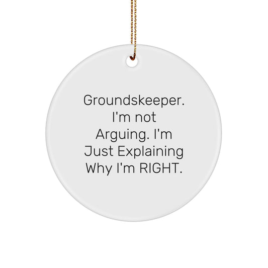 Funny groundskeeper Gifts from Friends for groundskeeper Christmas Unique Ornaments - Image 1