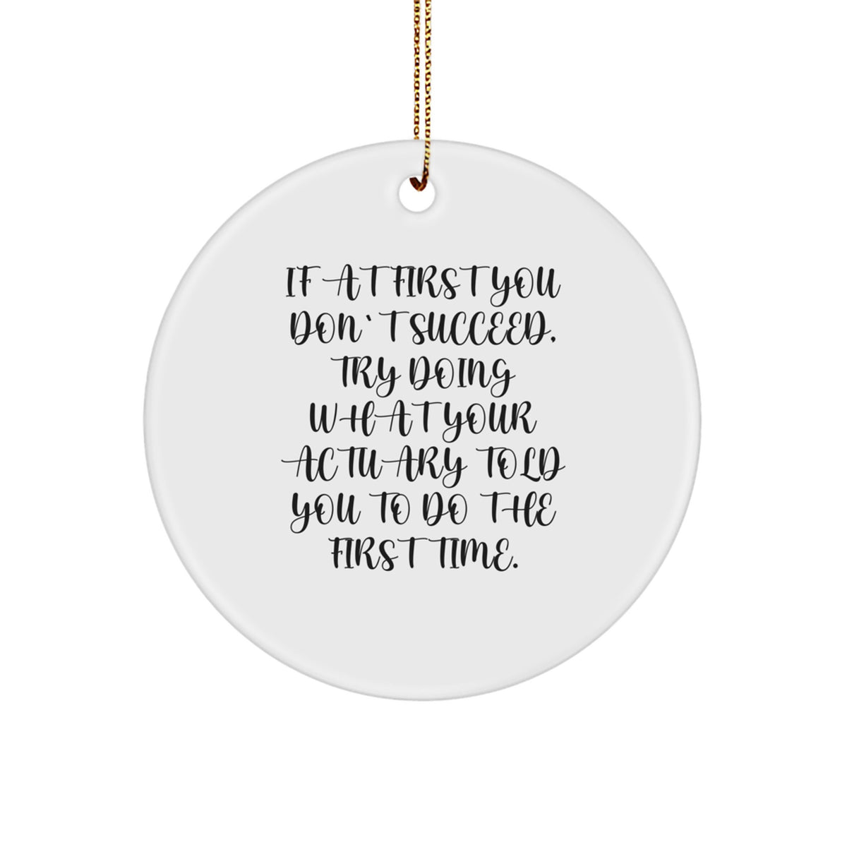 Actuary Keepsake Christmas Ornament for Him Gift – Holiday Present - Image 1