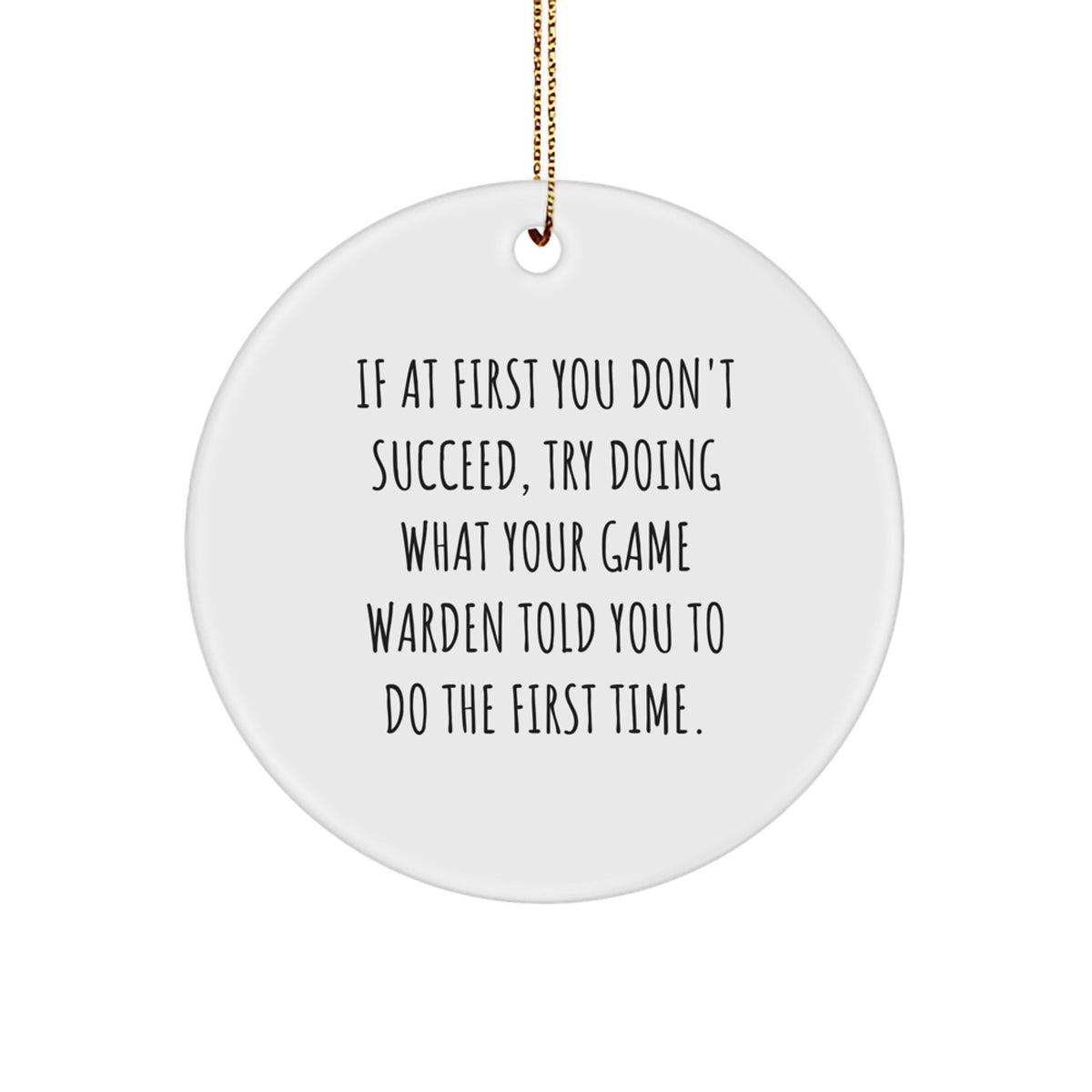 Game Warden Keepsake Christmas Ornament for Him Gift - Image 1