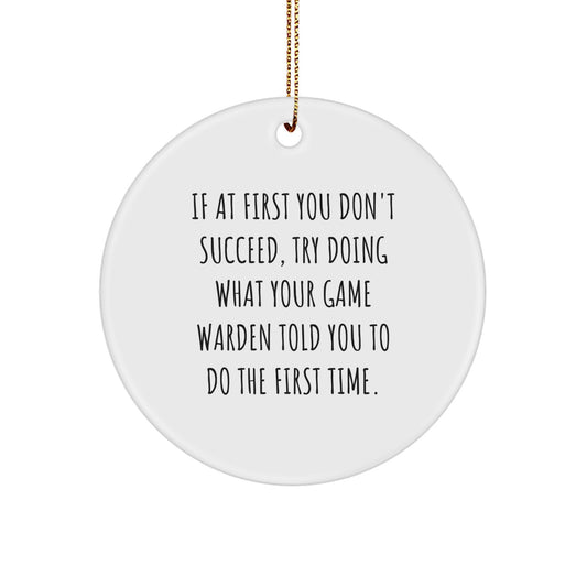 Game Warden Keepsake Christmas Ornament for Him Gift - Image 1