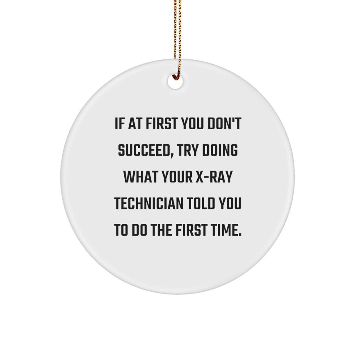 X-Ray Technician Keepsake Holiday Christmas Ornament for Him Gift - Image 1
