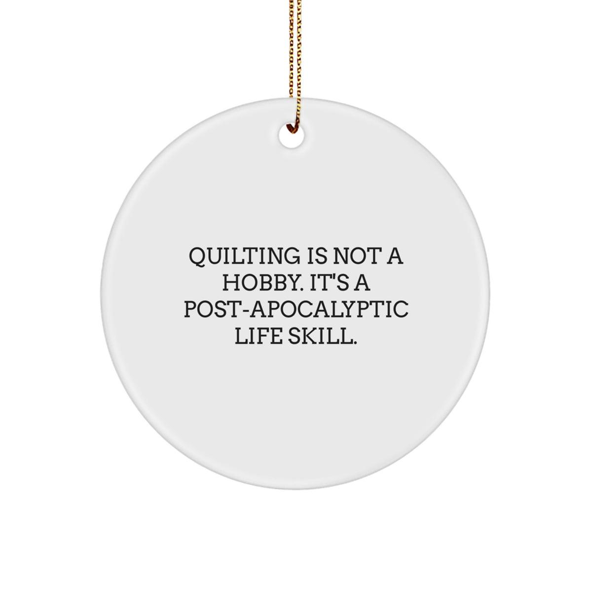 Quilting Keepsake Christmas Ornament for Him Gift - Image 1
