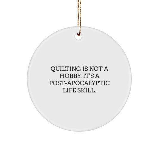 Quilting Keepsake Christmas Ornament for Him Gift - Image 1