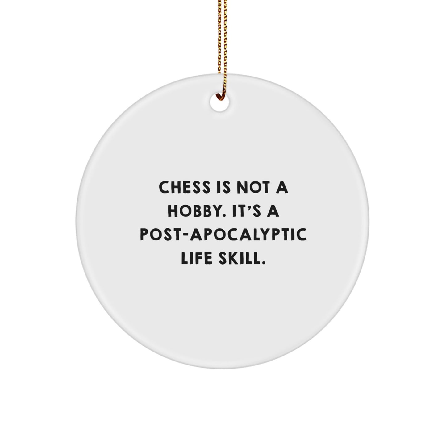 Funny Chess Circle Ornament Gifts from Men to Friends for Christmas Unique Presents - Image 1